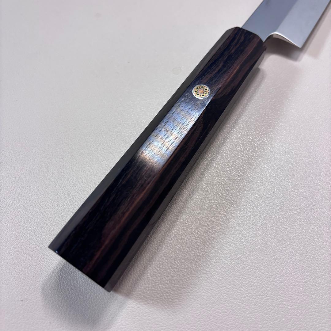 240mm柳刃包丁 鏡面 黒檀八角柄八角柄 刺身包丁 全鋼-