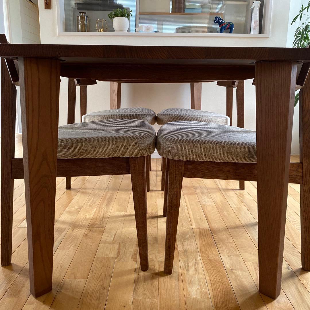 【飛騨産業】ダイニングテーブル 180 キツツキマーク ＊ダイニング5点セット＊