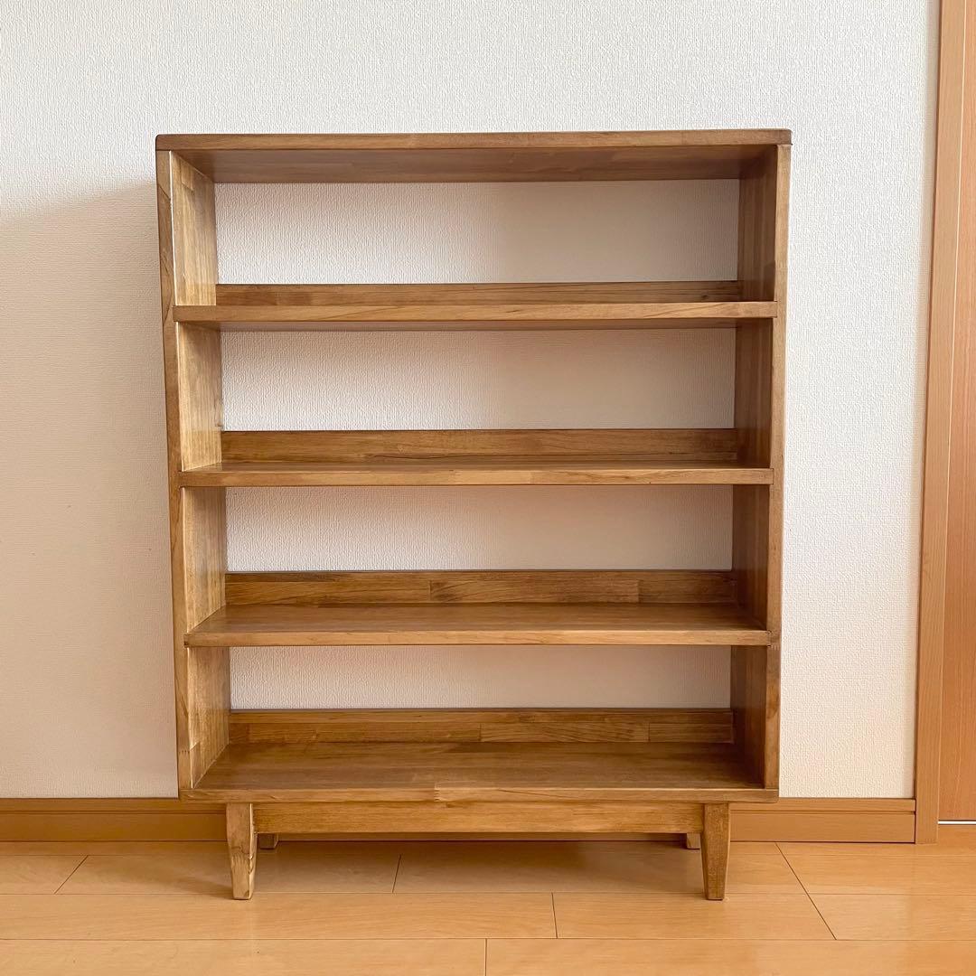 本棚　ブックシェルフ　飾り棚　4段