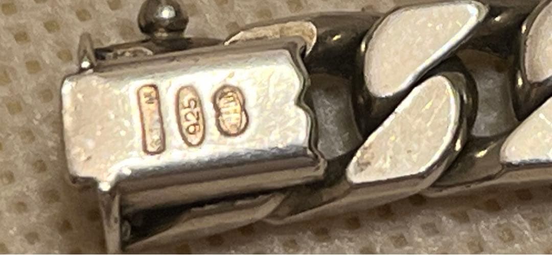 UNO-A-ERRE ウノアエレ 925 メンズ ブレスレット　約19cm