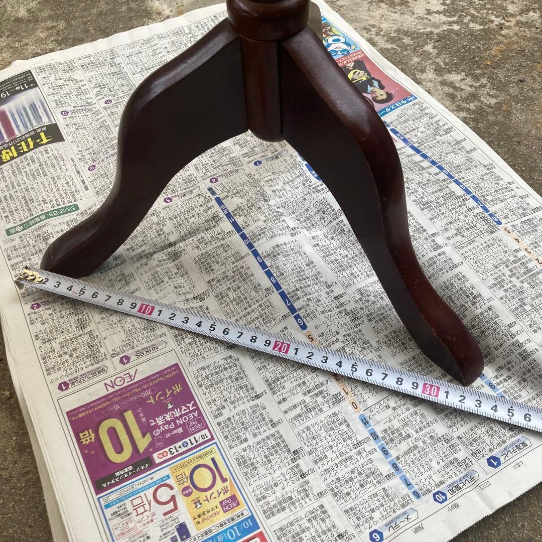 サイドテーブル　大理石　丸型　グリーン系　家具　インテリア　レトロ　モダン