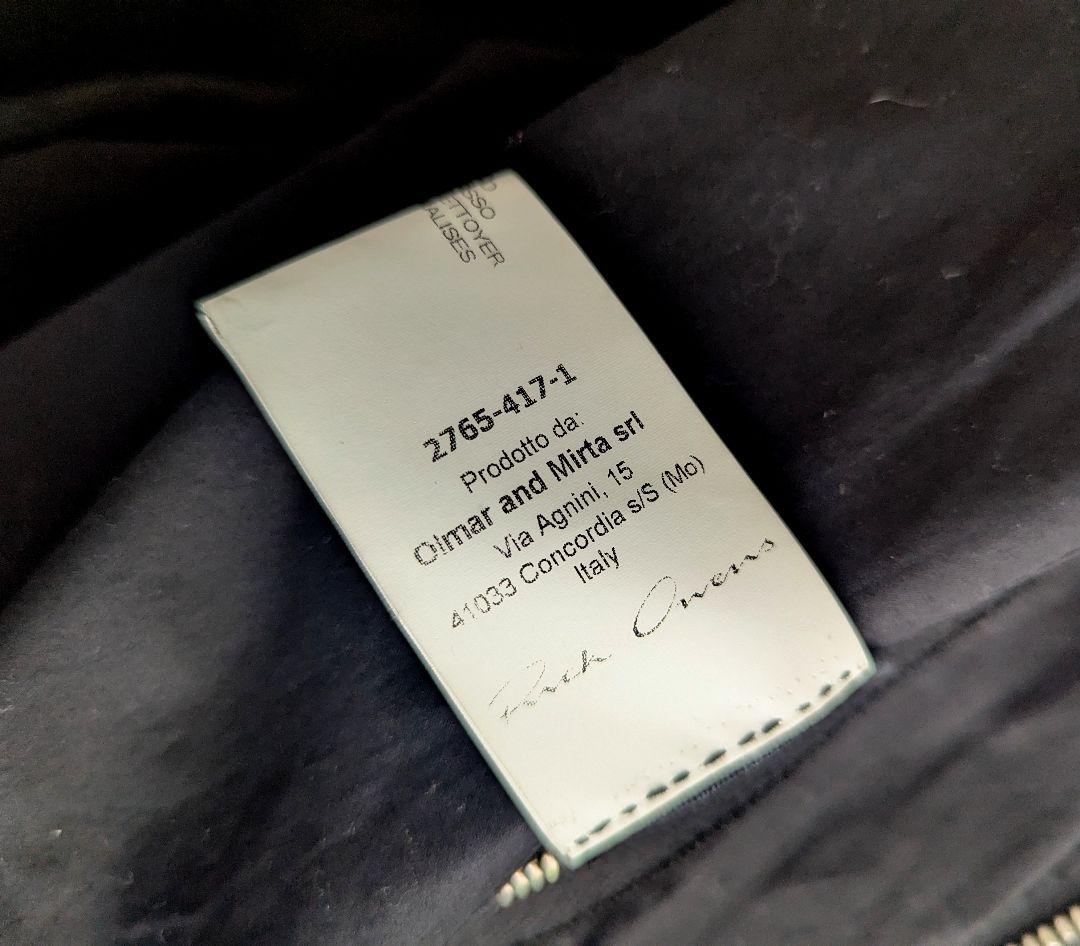 ゴ*ス様 稀少極美　リックオウエンス　カーフレザー　グース　パデッド　ボンバー