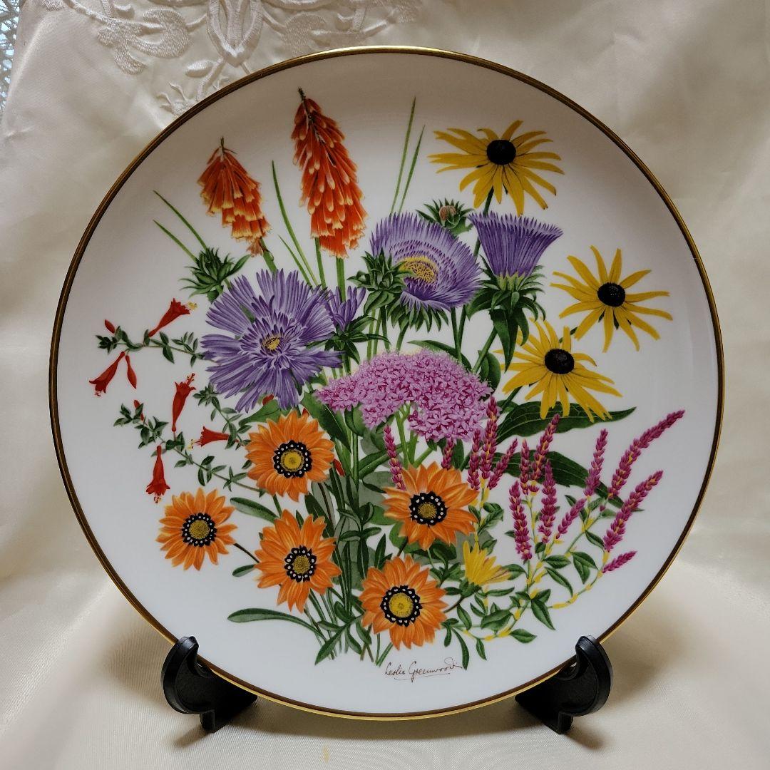 フランクリンミント　夏の花　大皿