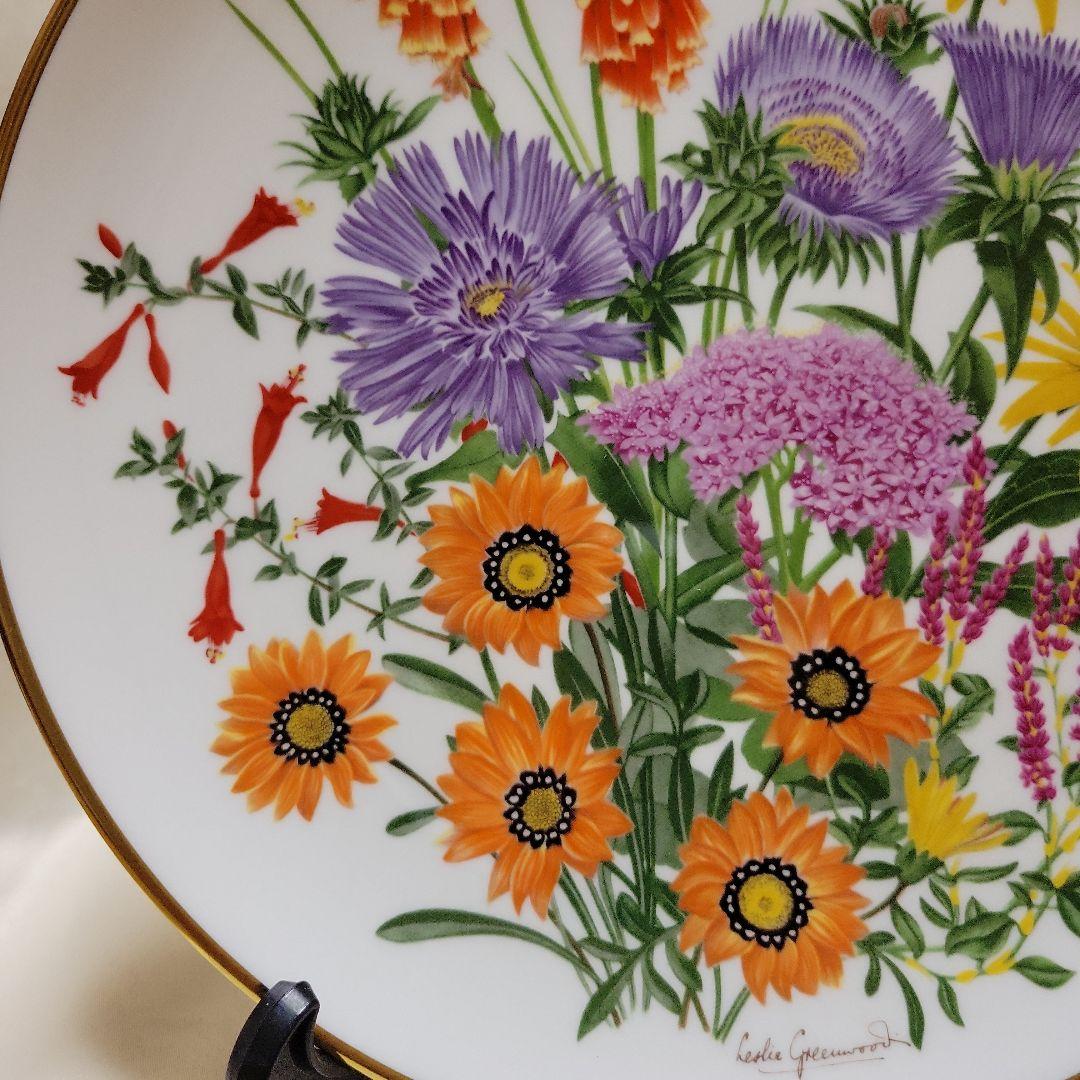 フランクリンミント　夏の花　大皿