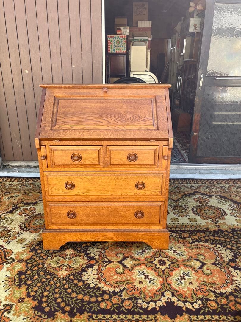 えぞ民芸 蝦夷民芸家具 ライティングビューロー デスク 学習机 カントリー