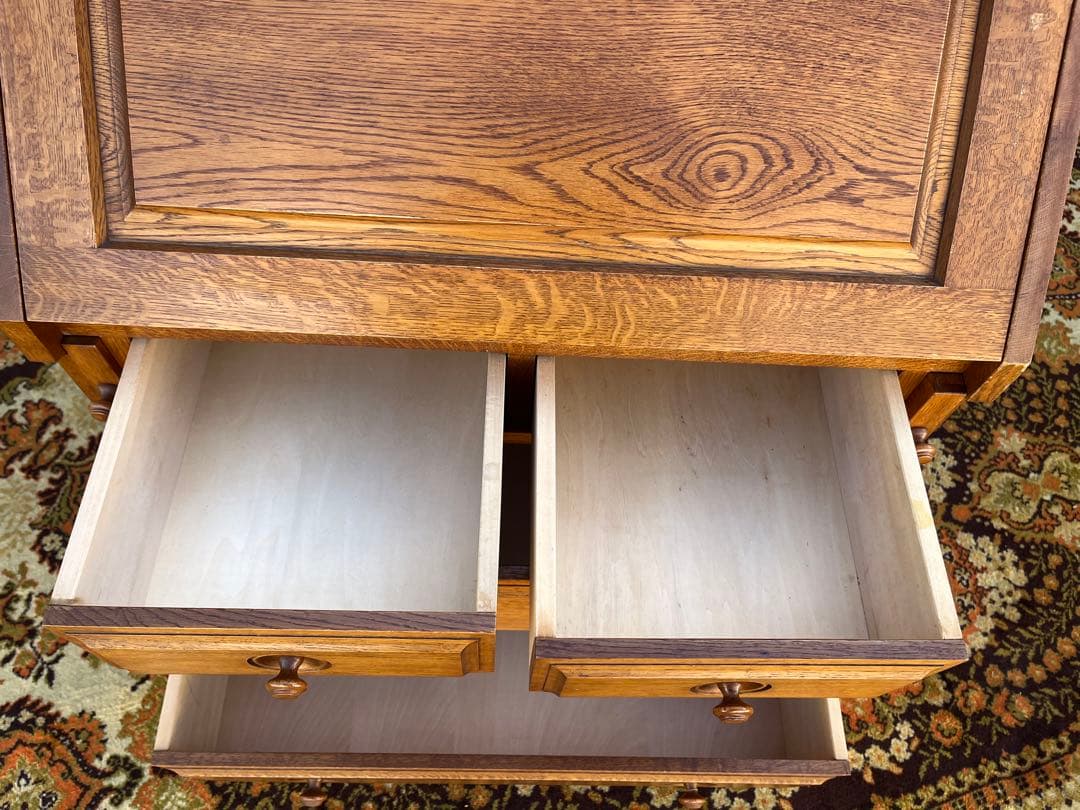 えぞ民芸 蝦夷民芸家具 ライティングビューロー デスク 学習机 カントリー