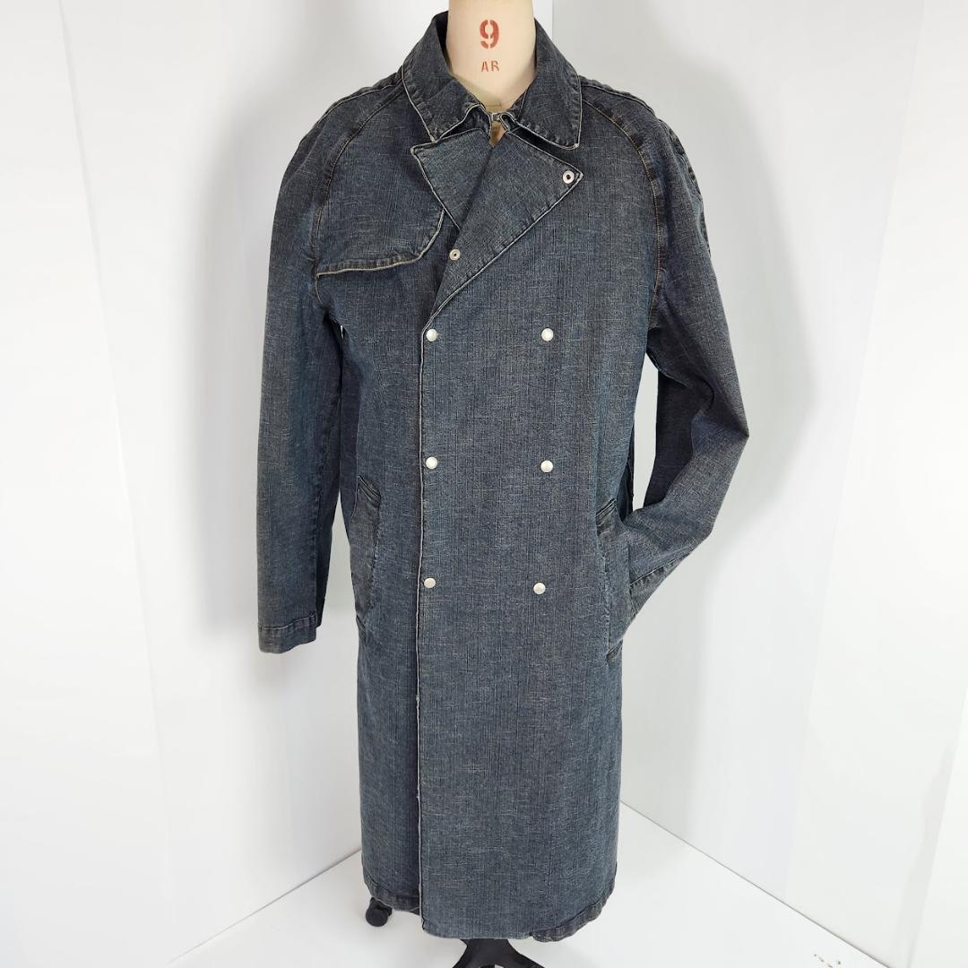 バーバリー ロンドン BURBERRY デニムトレンチコート L ノバチェック
