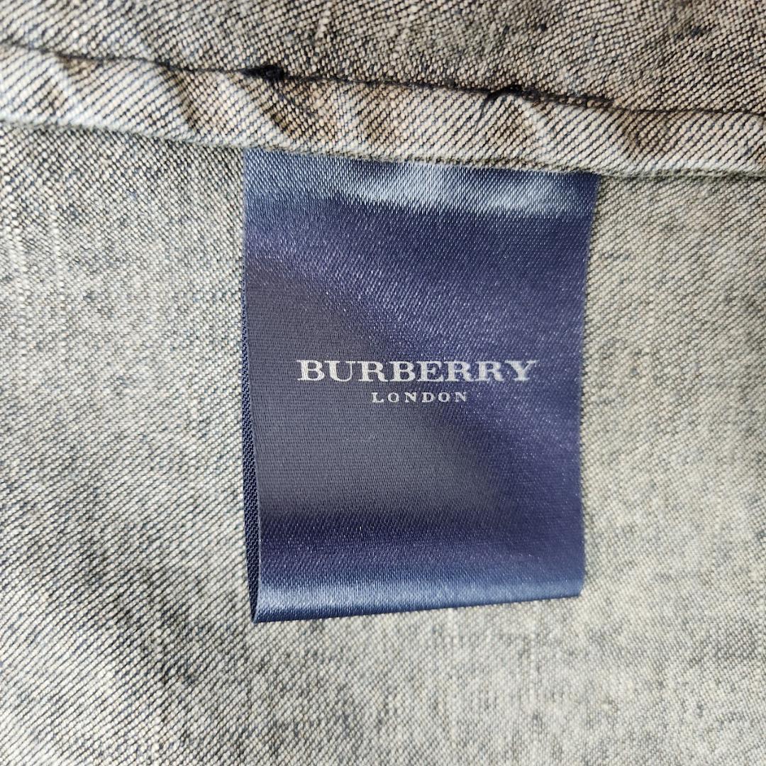 バーバリー ロンドン BURBERRY デニムトレンチコート L ノバチェック