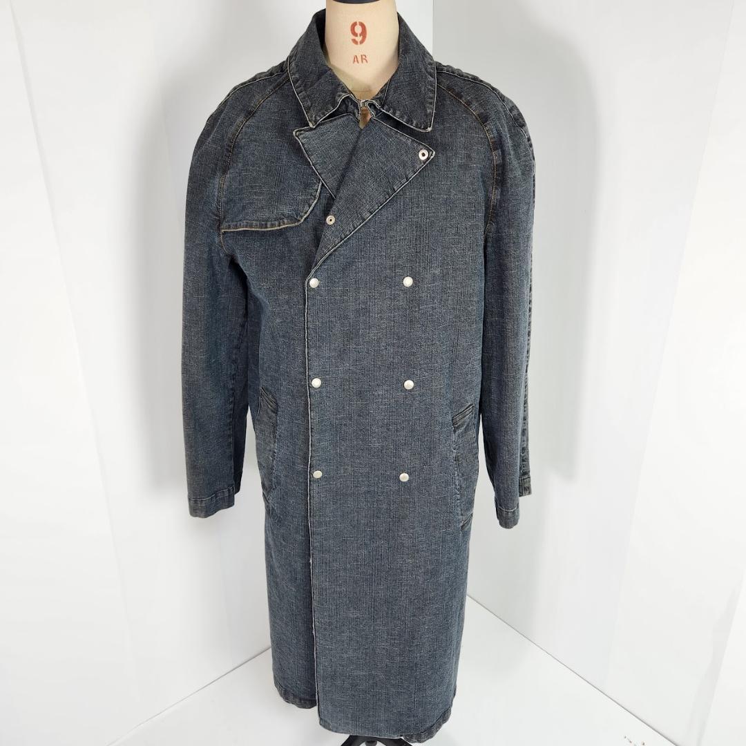 バーバリー ロンドン BURBERRY デニムトレンチコート L ノバチェック