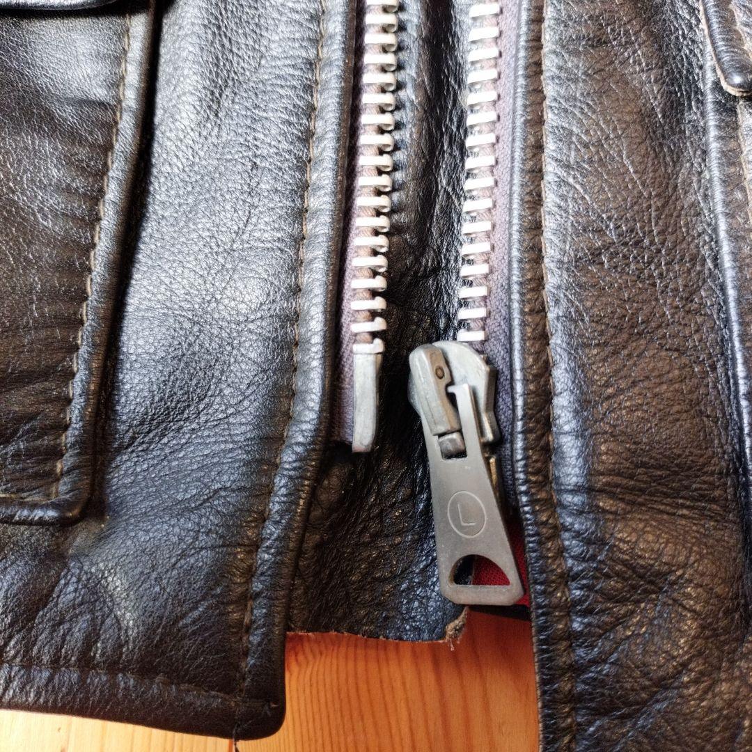 70〜80s ゴールドトップ シングルライダース ルイスレザー ハイウェイマン