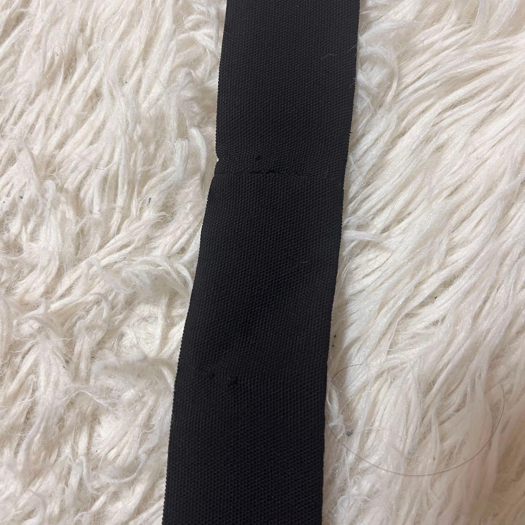 【美品】マックスマーラ　白マグ　薄手　コート　羽織り　ベルト　ロング丈　黒　高級