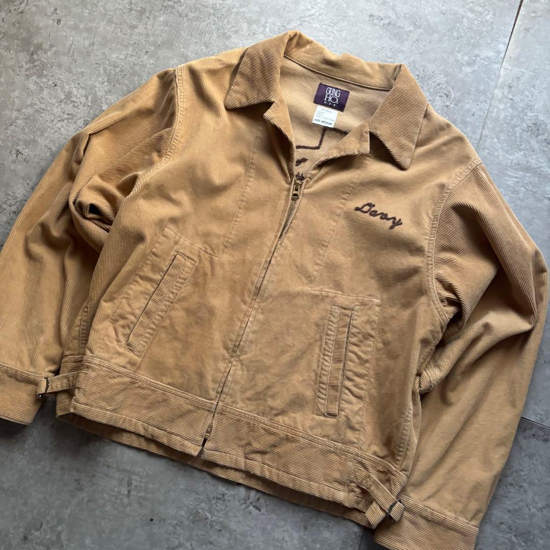 古着　コーデュロイ　ジャケット　チェーン刺繍　検索　FFA 50s 60s