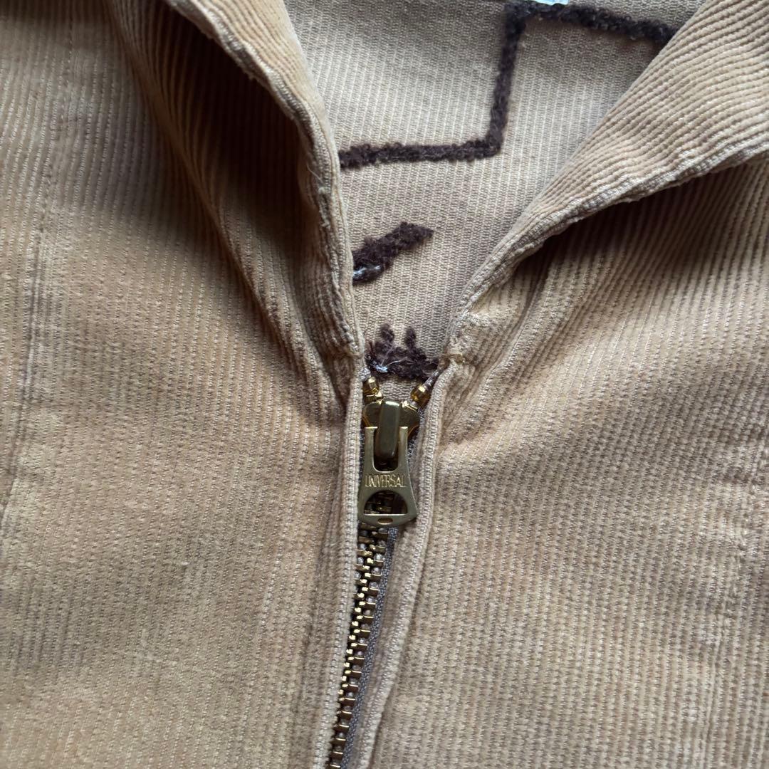 古着　コーデュロイ　ジャケット　チェーン刺繍　検索　FFA 50s 60s