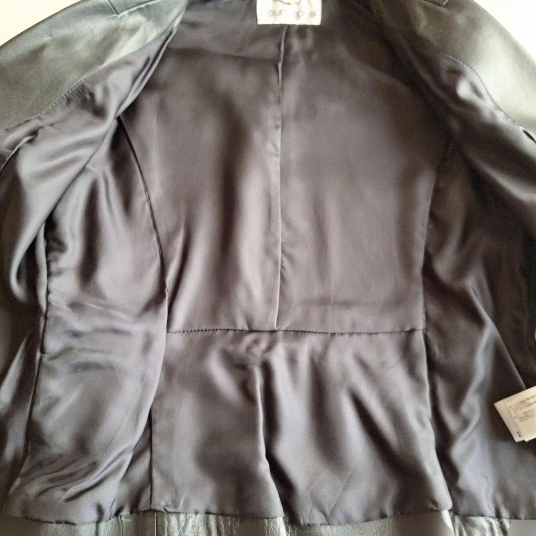 courrèges 黒 レザージャケット