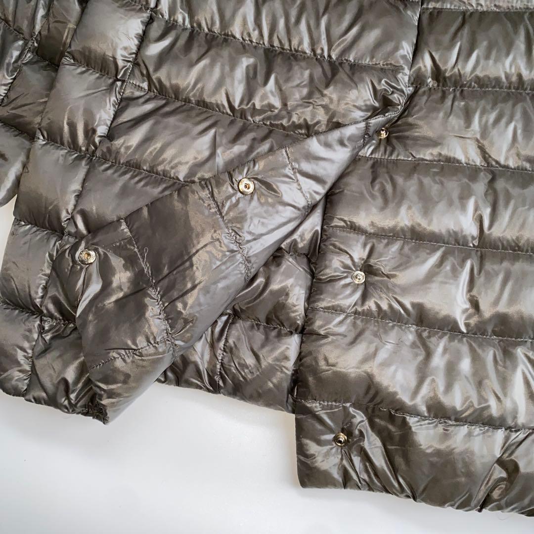 くみHerno ヘルノAMINTAアミンタ グレージュ ダウンジャケット