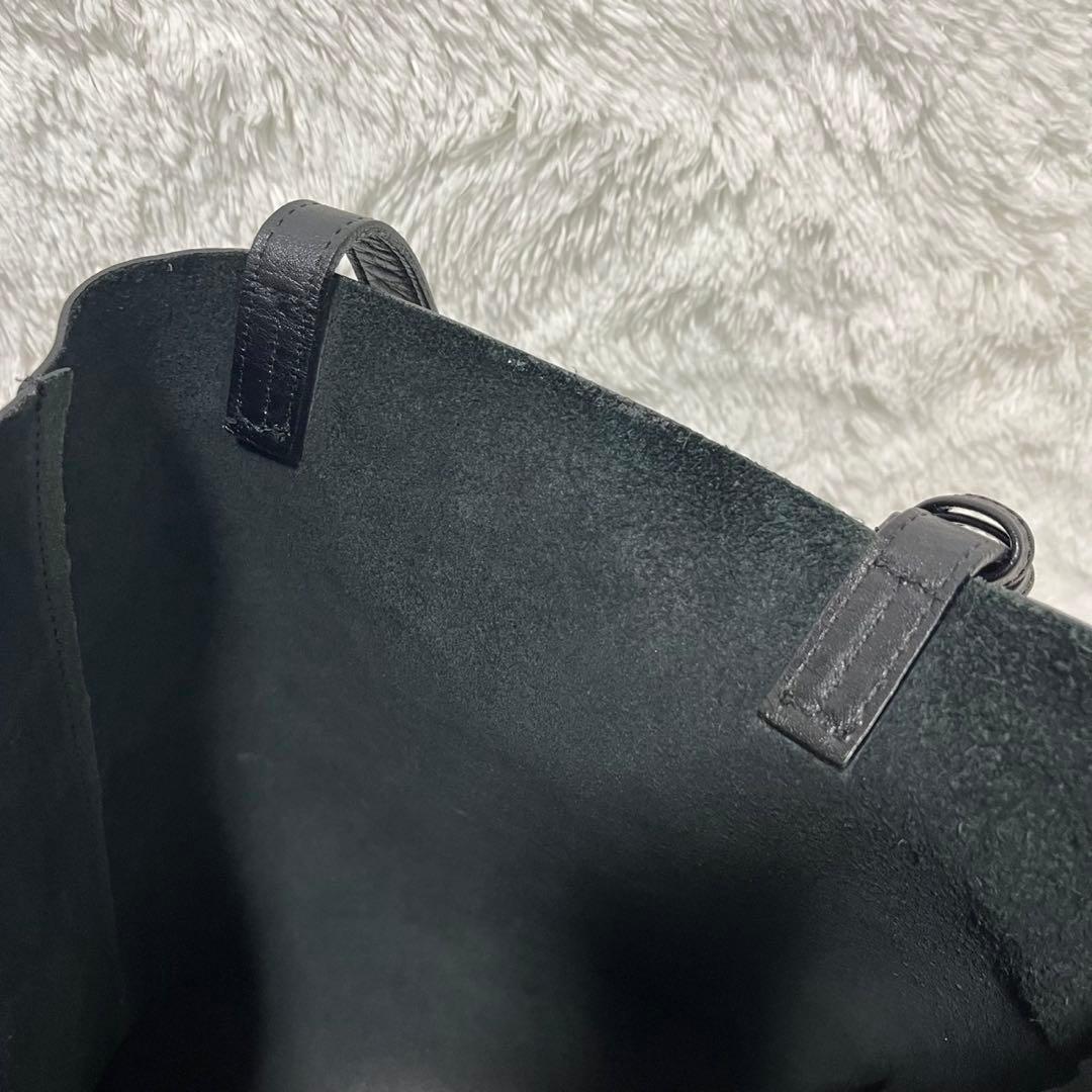 UNITED ARROWS レザートート ビジネスバッグ 黒 ポーチ付き