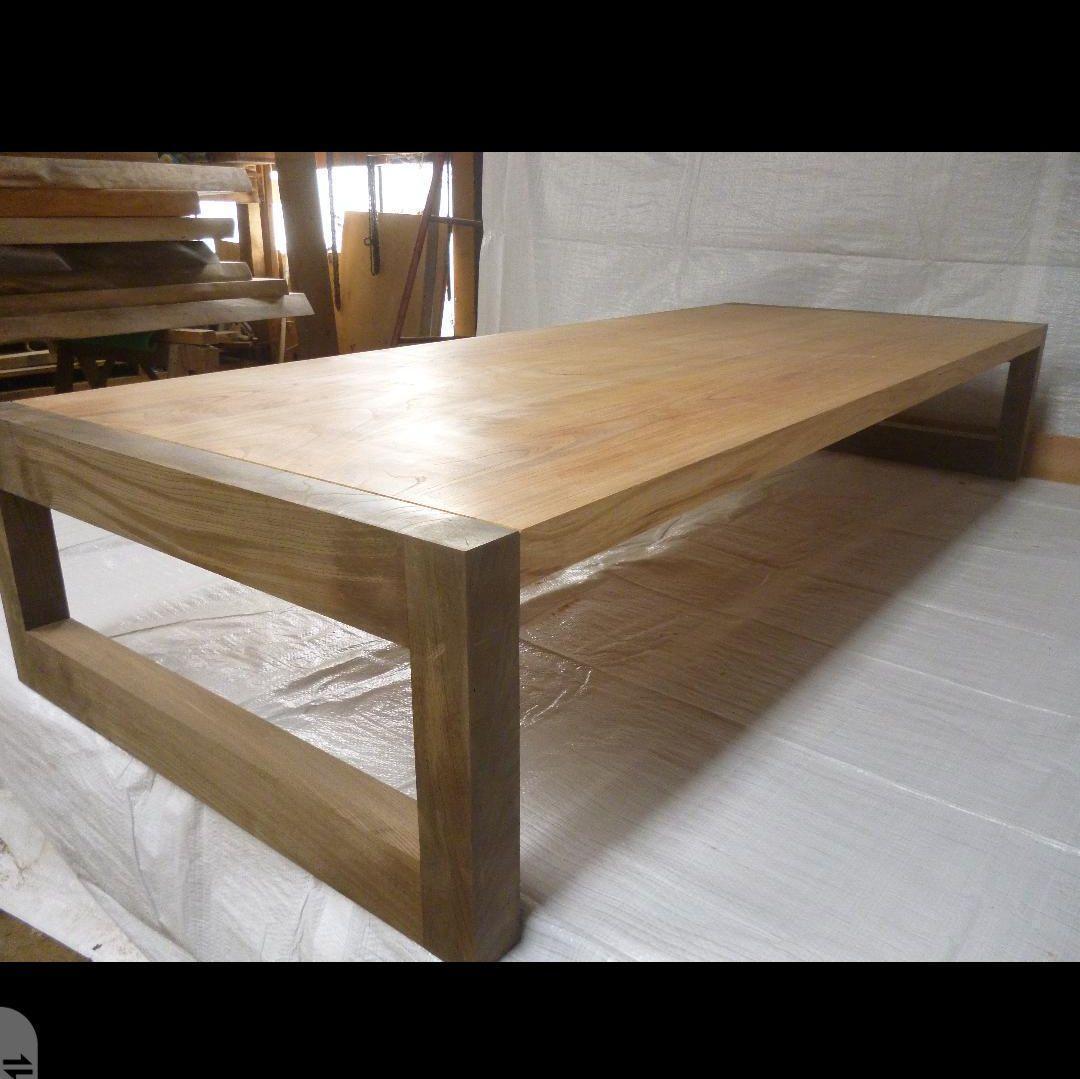 送料込み　ケヤキ　テーブル　神代　無垢材　番号26