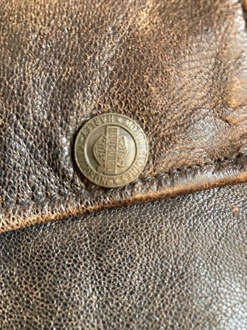 Harley-Davidson ハーレーダビッドソンレザージャケット ブラウンM