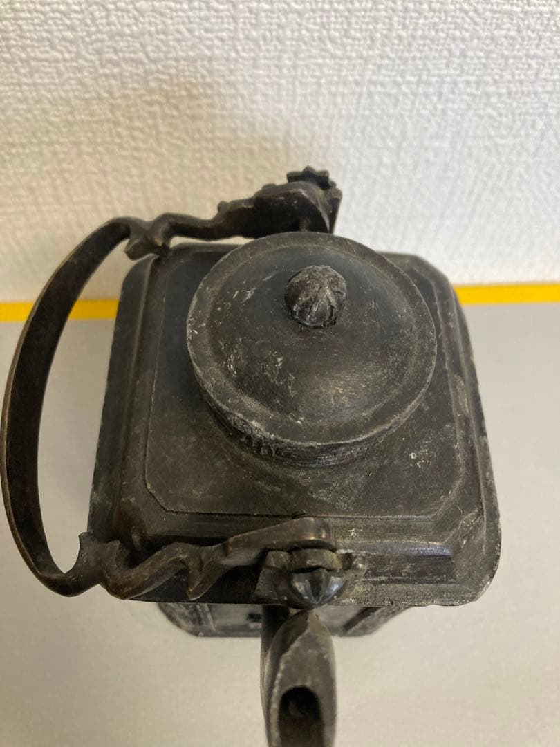 古錫，中国古美術古錫器茶壺酒壺，稀有物，清時代，古屋から藏出し