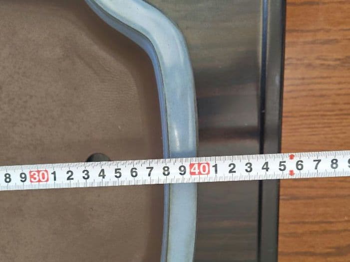 陶器製四角形　盆栽鉢 青 中型　落款　清峰