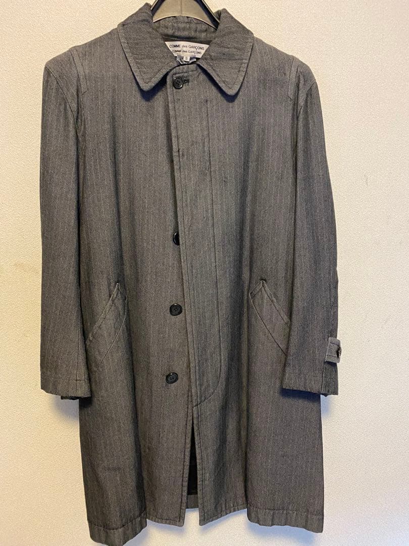 ジ*）様 コムデギャルソンコート　超美品 メンズライクなボックス型！
