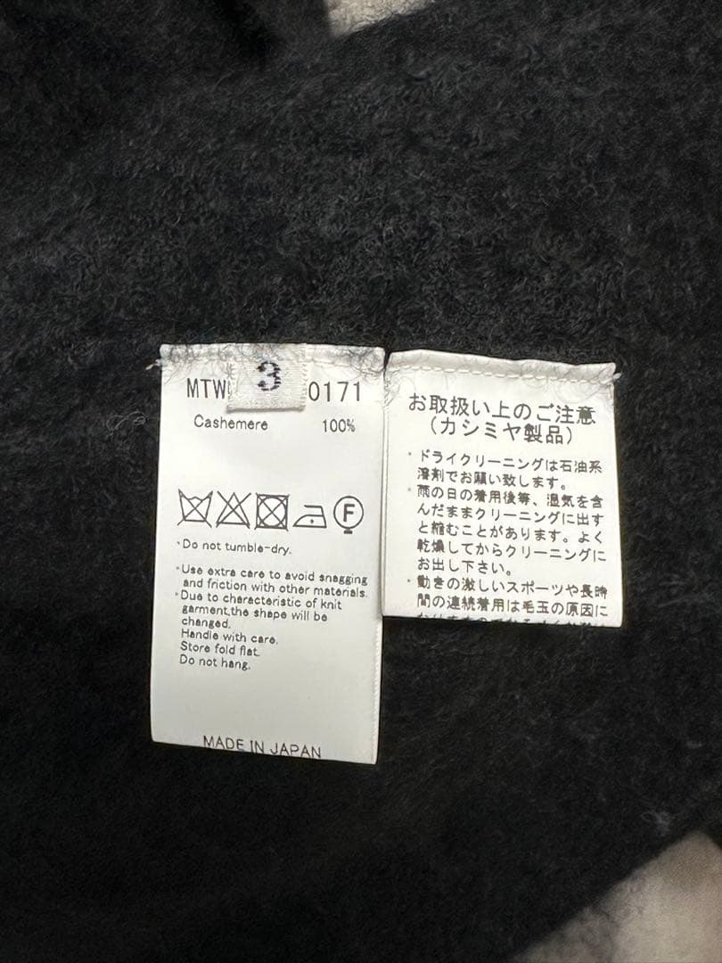 る*い様 【美品】MAATEE&SONS カシミヤシャギーカーディガン ブラック