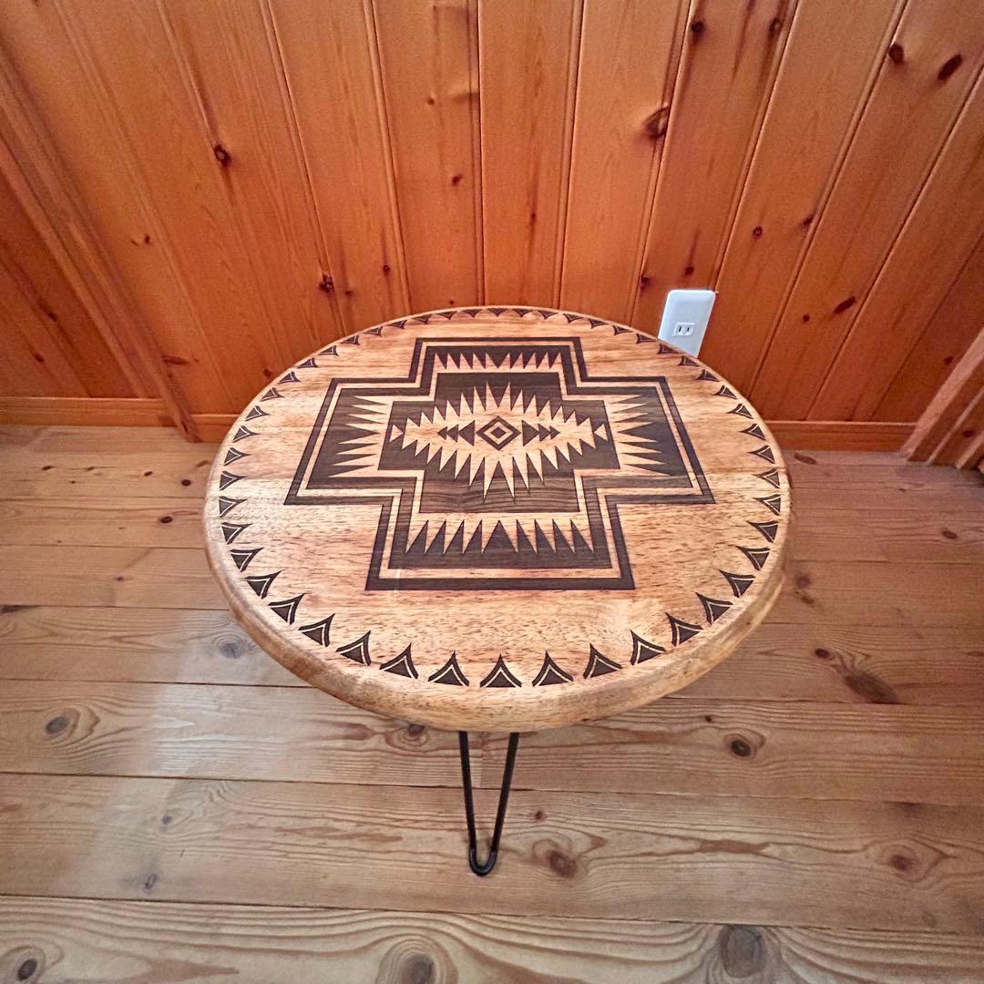 円卓　座卓　ちゃぶ台　ローテーブル　リビングテーブル　オルテガテーブル