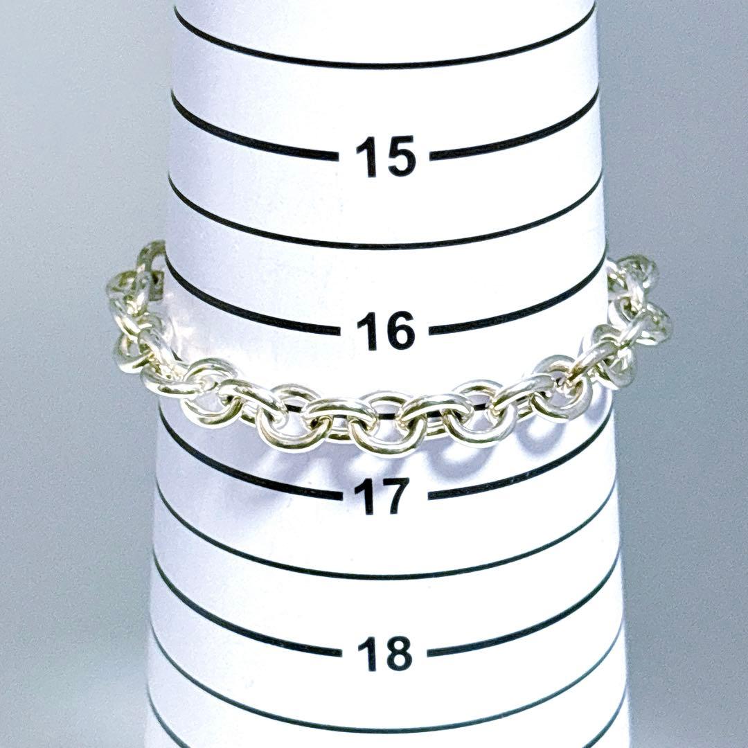 【極美品】18.7cm ティファニー ラウンドリンク ブレスレット SV925