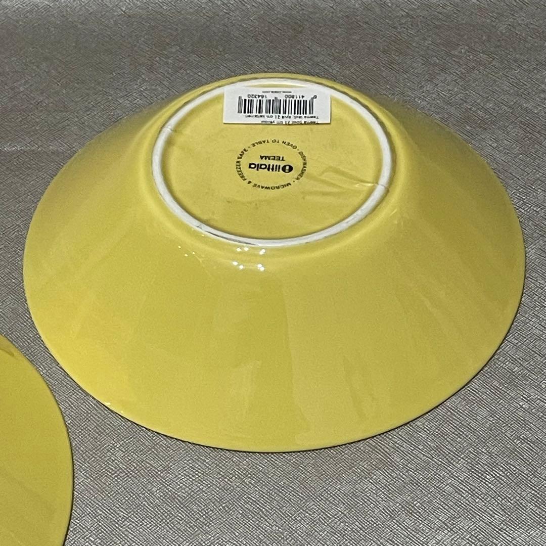 イッタラ　ティーマ　イエロー　ボウル　Φ21㎝　2点セット