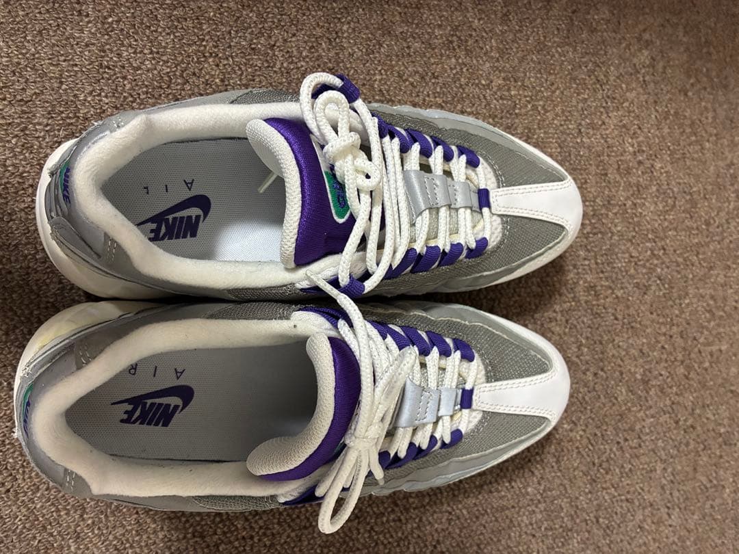 Nike Air Max 95 10.5 グレー/ホワイト/パープル