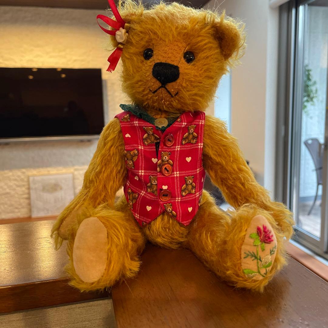 イギリス☆コッツウォルズ☆作家物　ハンドメイド　テディベア