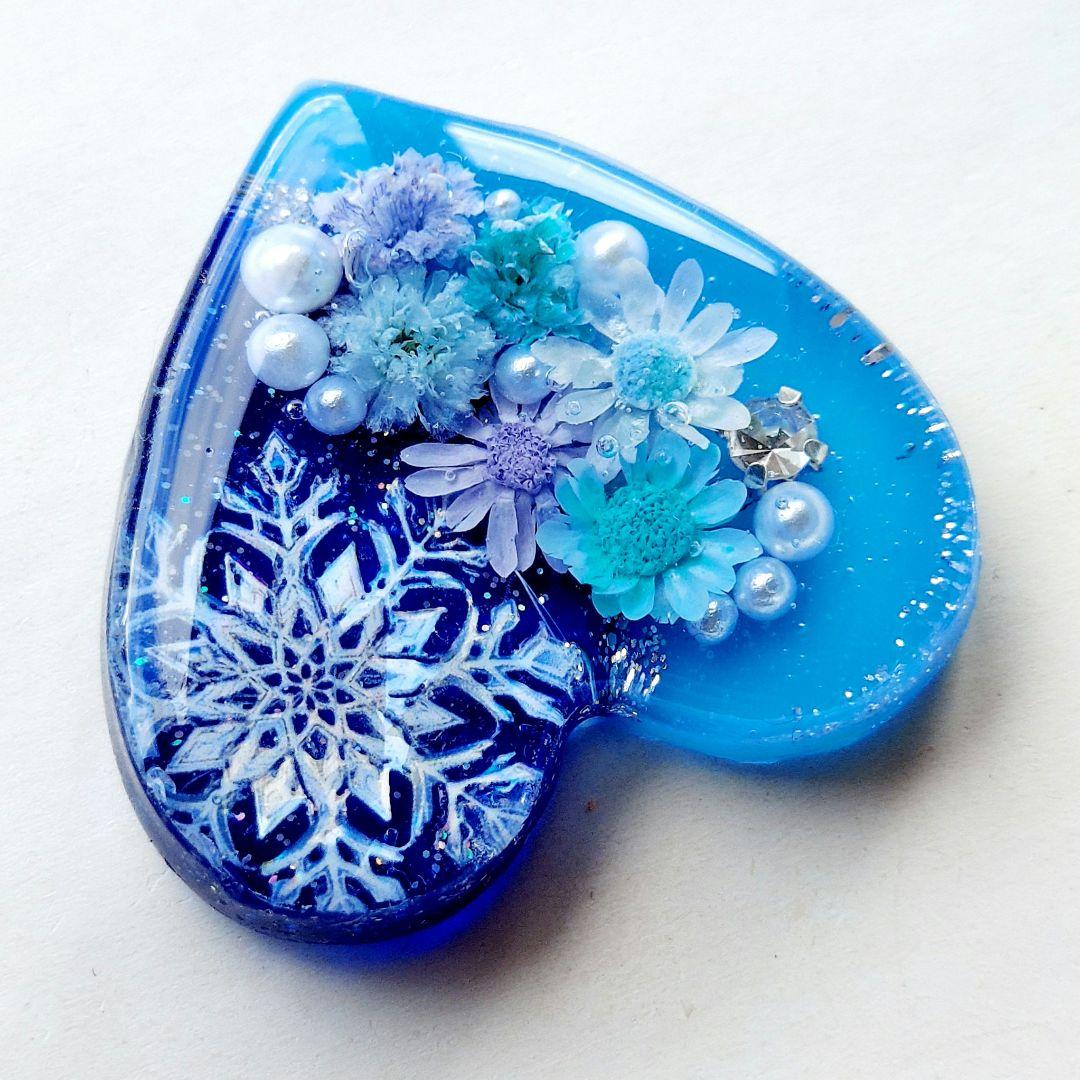 【1673】レジン　ヘアゴム　ポニーフック　ブロ―チ　ハンドメイド