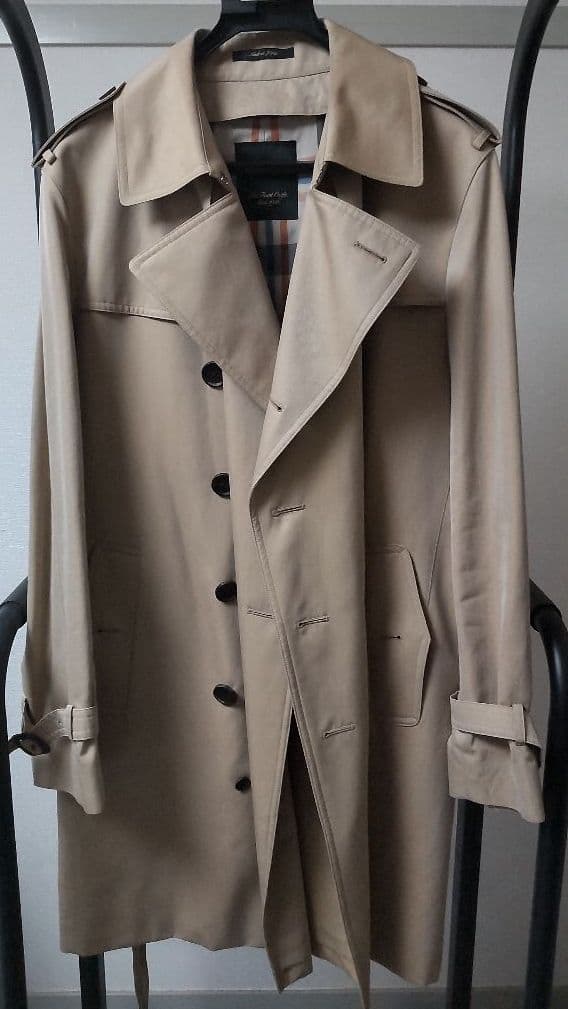 山陽商会＜100年コート＞ダブルトレンチコート(三陽格子)