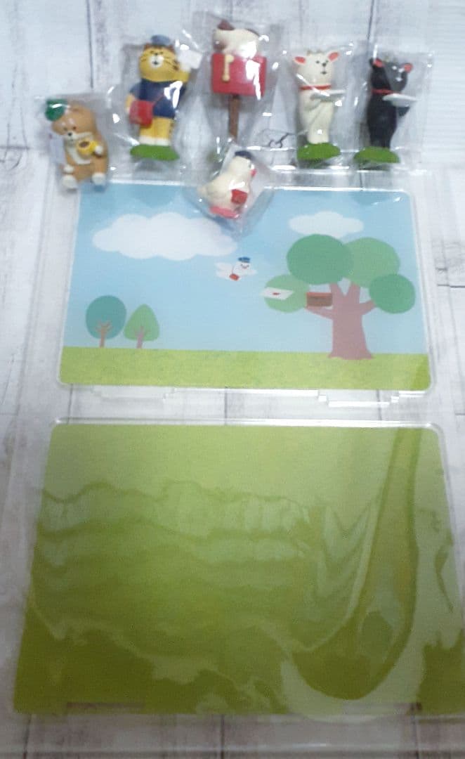 コンコンブル　郵便局限定　おたより日和　6種＋背景ボードセット　非売品　ジオラマ