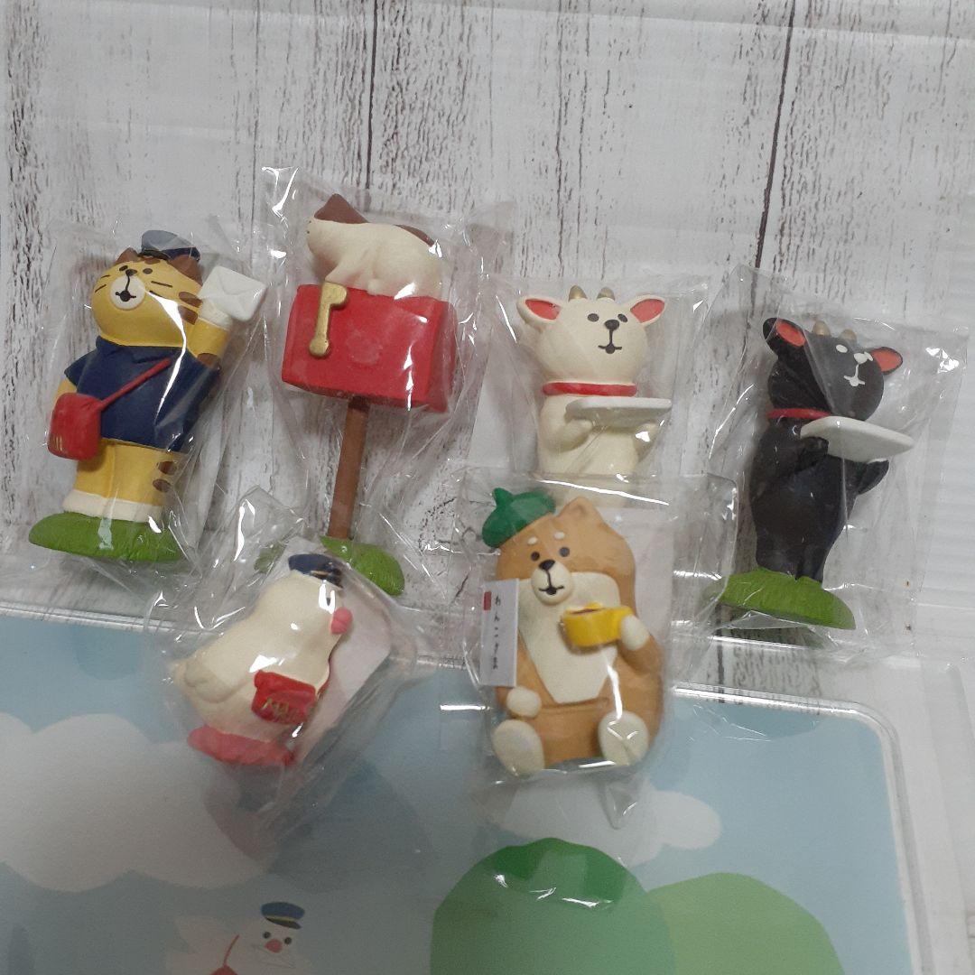 コンコンブル　郵便局限定　おたより日和　6種＋背景ボードセット　非売品　ジオラマ