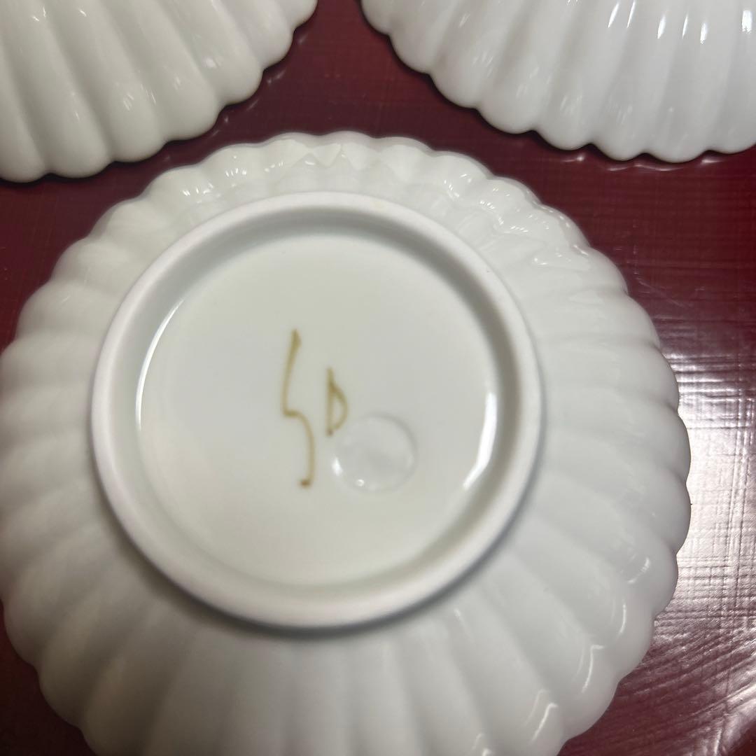 作家　陶芸作家　空萌工房 うさぎ 田口紀美子　菊割小鉢　3枚セット