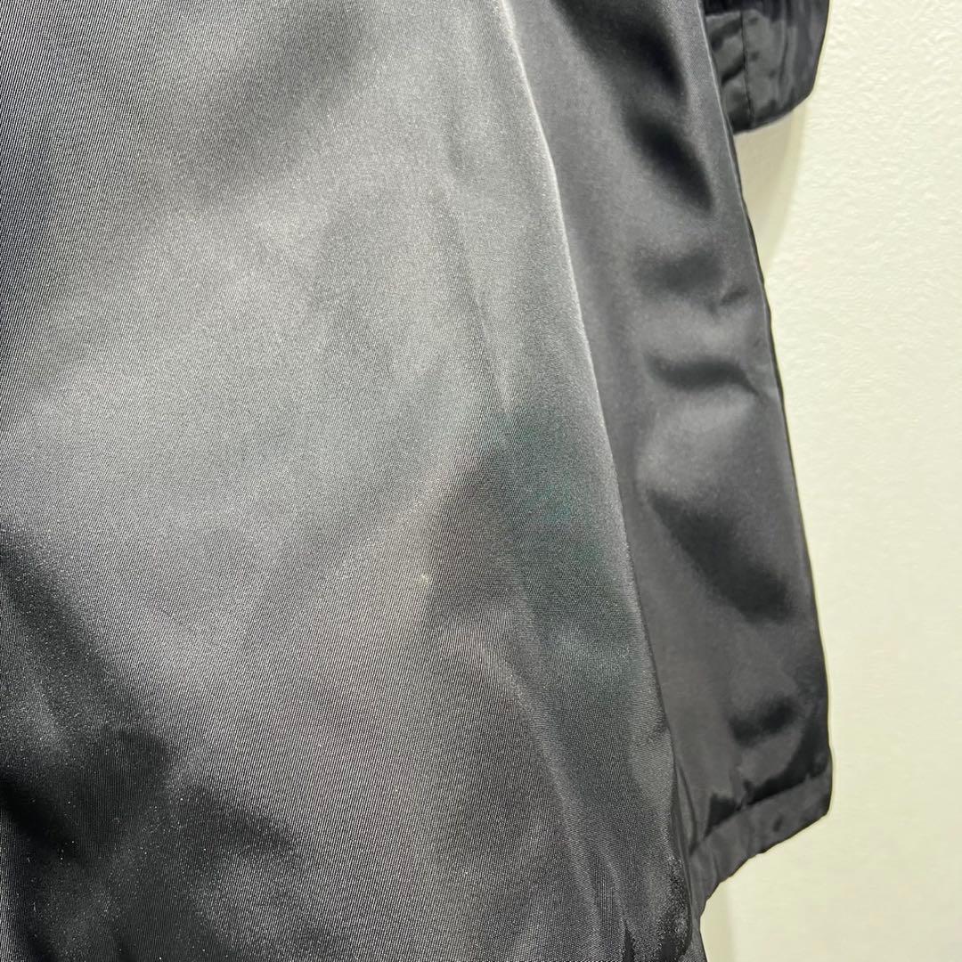 希少 PRADA 上質 Aライン ダブルブレスト モックネック ナイロン コート