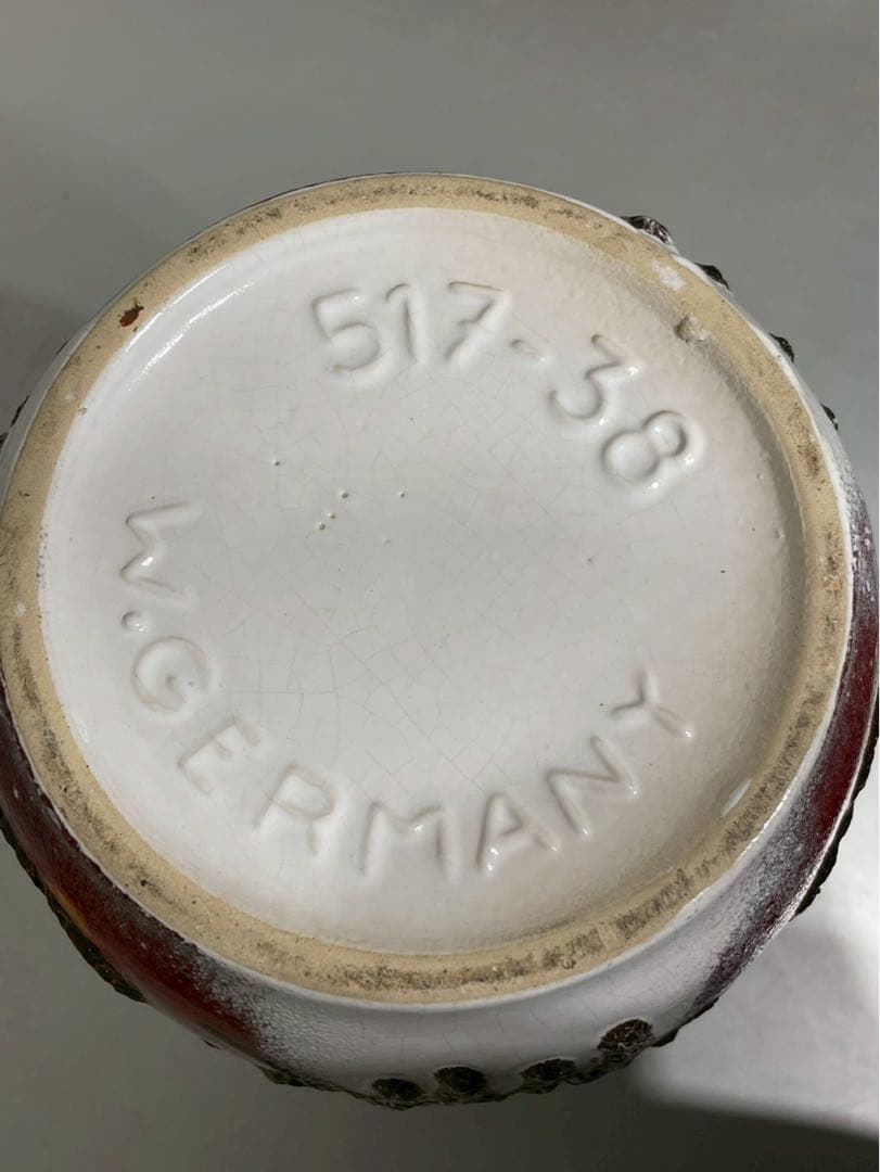 西ドイツ製 Fat Lava アンティーク フラワーベース 花瓶 517-38