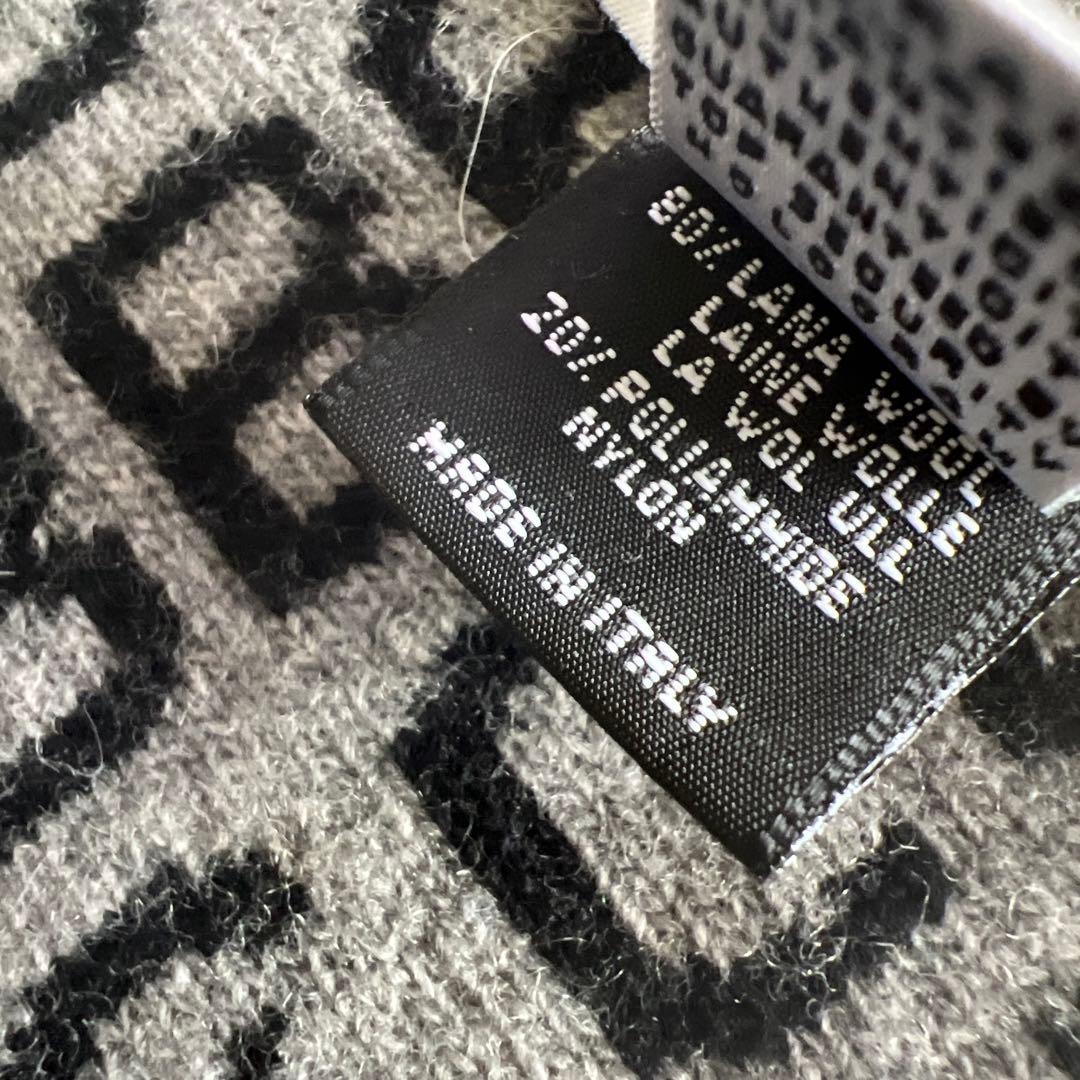 Dolce & Gabbana ロゴマフラー ブラック＆グレー パリで購入 美品