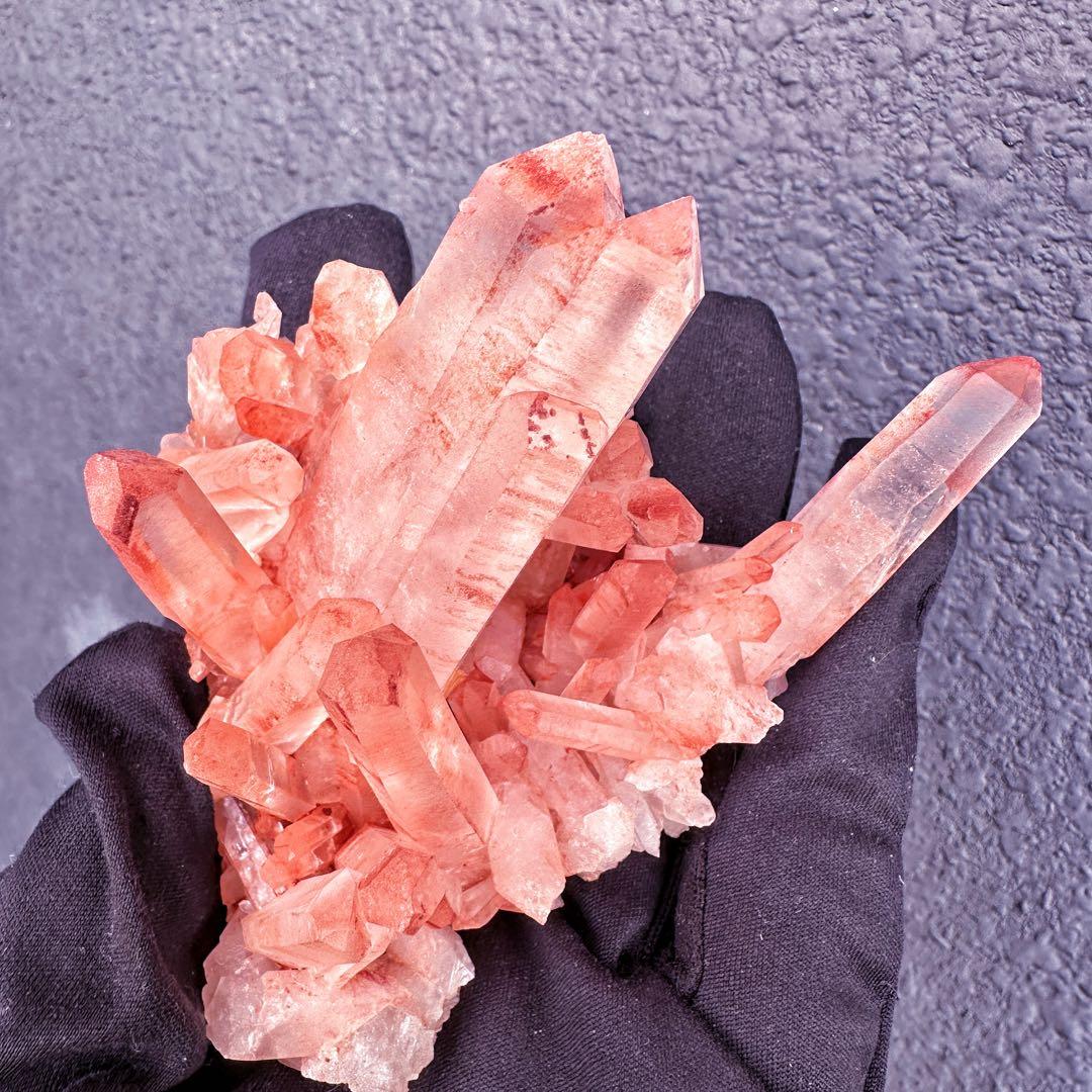 爆レア❗️浄化❗️超綺麗♡超強いパワー ピンク ヒマラヤ クラスター天然石A1554