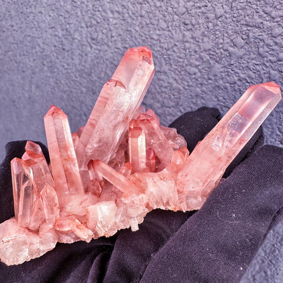 爆レア❗️浄化❗️超綺麗♡超強いパワー ピンク ヒマラヤ クラスター天然石A1554