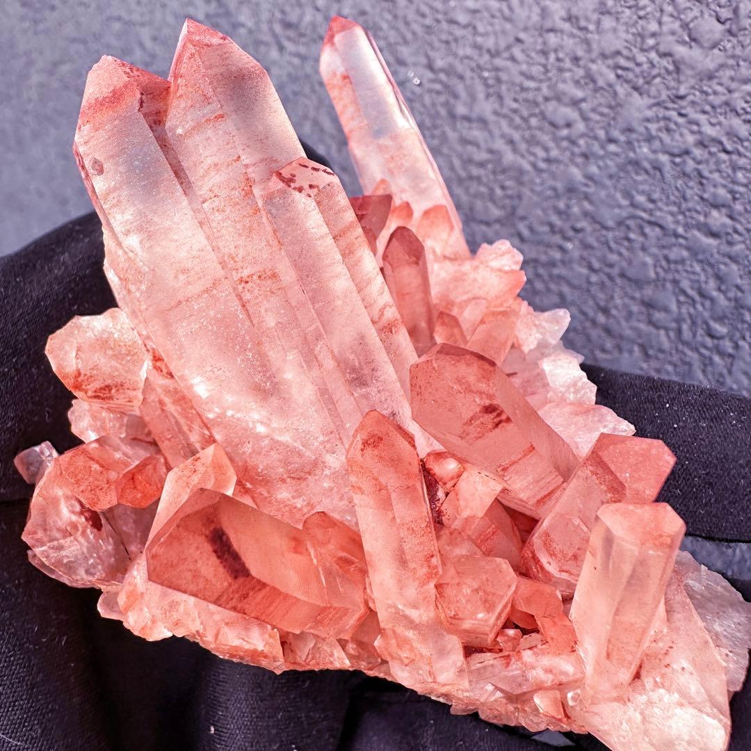 爆レア❗️浄化❗️超綺麗♡超強いパワー ピンク ヒマラヤ クラスター天然石A1554