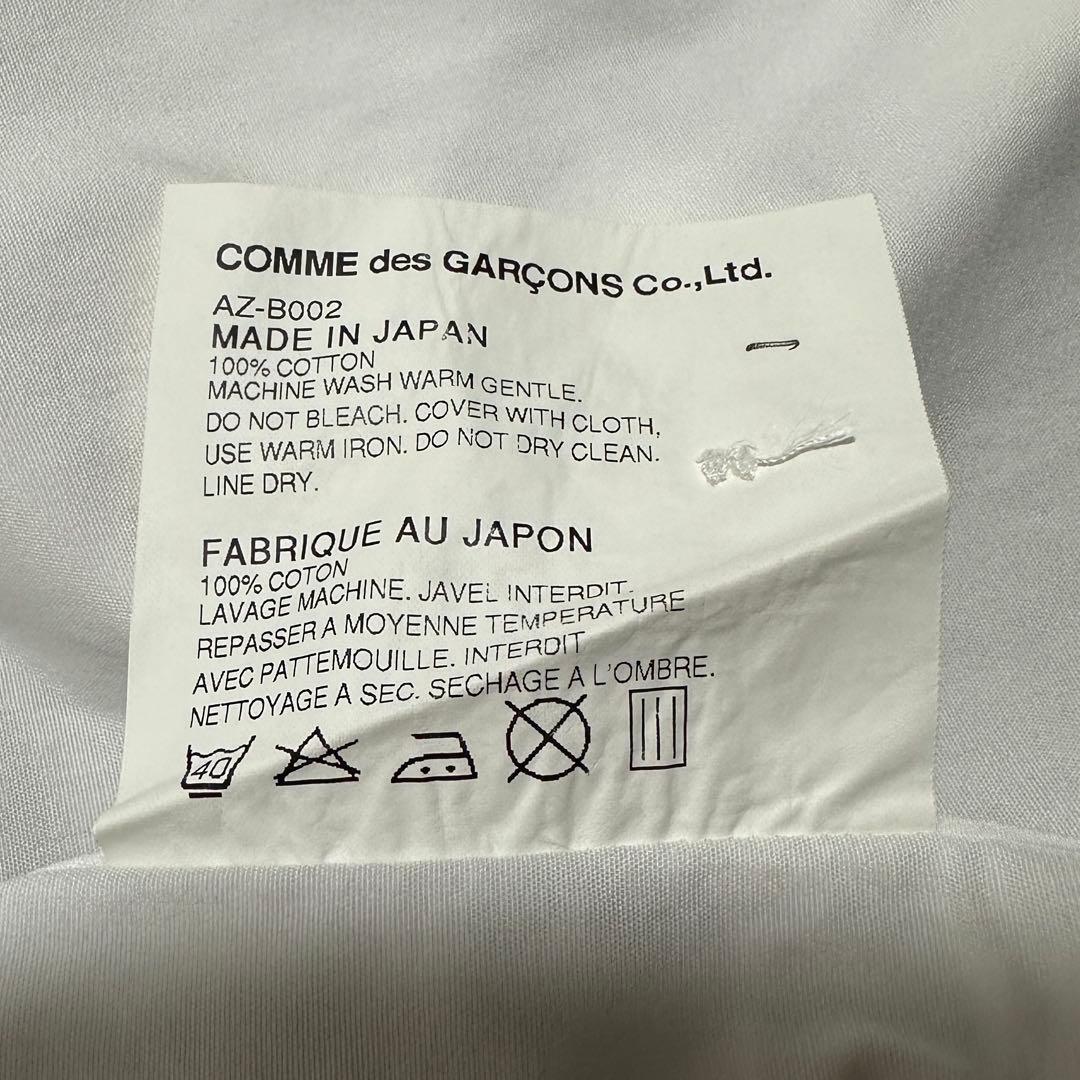 美品✨メンズM プレイコムデギャルソン　白シャツ　ハートロゴ刺繍　ホワイト　長袖