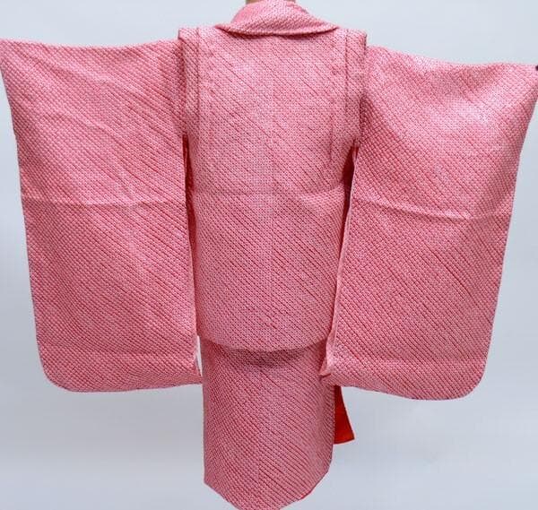 七五三 三歳 女児 被布着物セット 正絹 総絞り 夢想 お仕立て無料