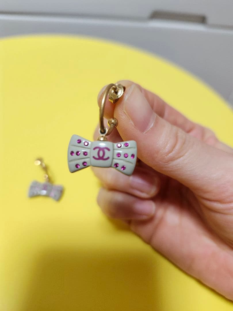 【正規品】シャネル リボン ピアス