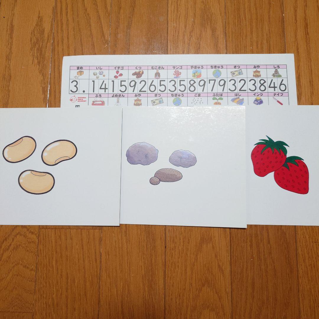 しちだ式 円周率500桁制覇 フラッシュ カード CD付 プリントおまけ付き☆