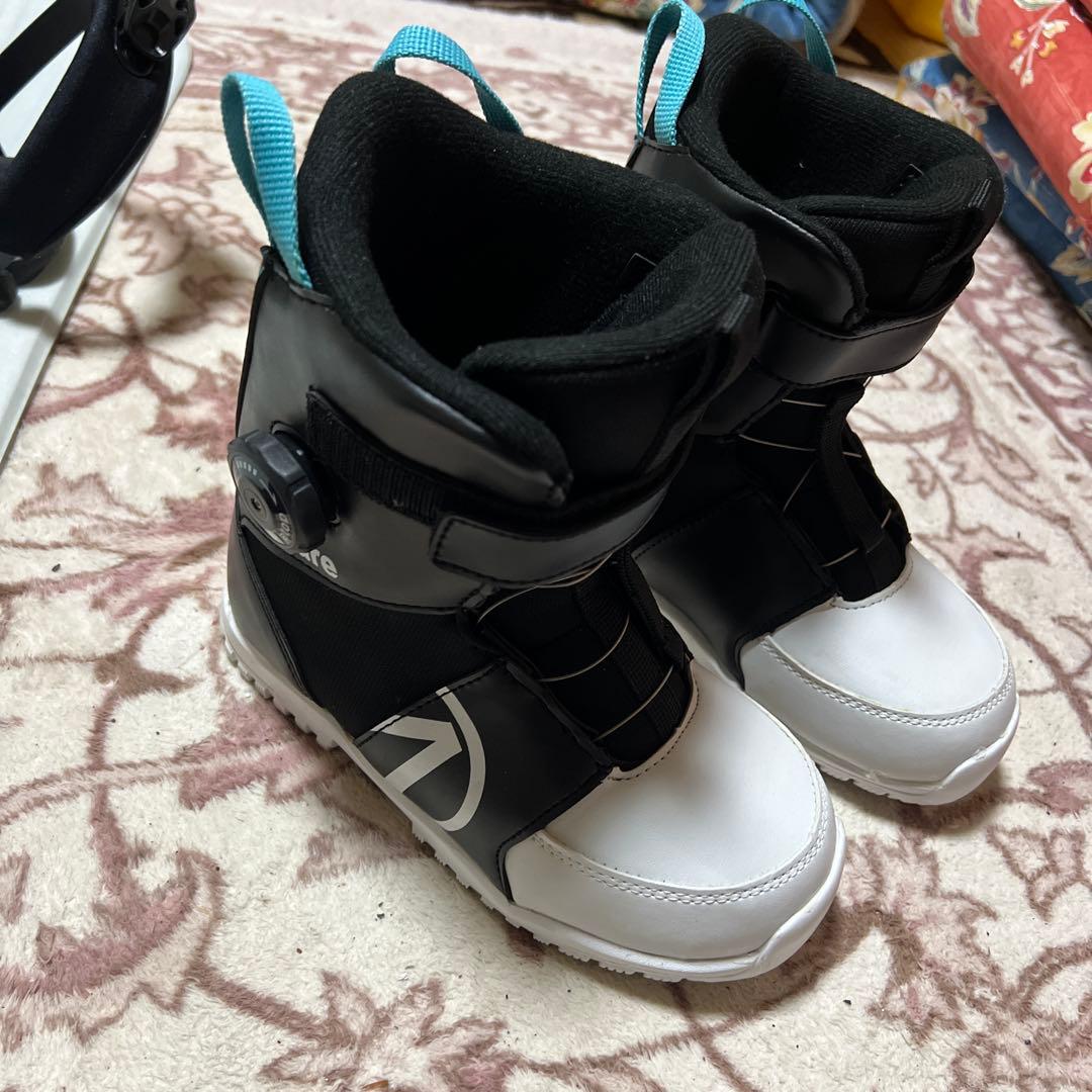 美品 子供用スノーボード 120cmブーツ 22cm 24-25 3点セット