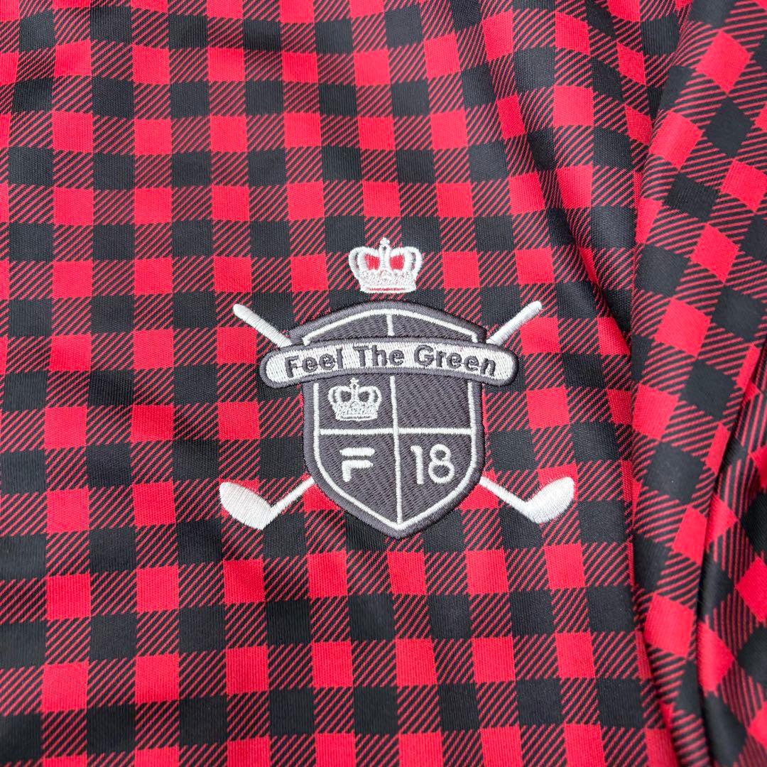 ■ 美品 FILA フィラゴルフ 裏起毛 ジップ チェック ブルゾン 4L