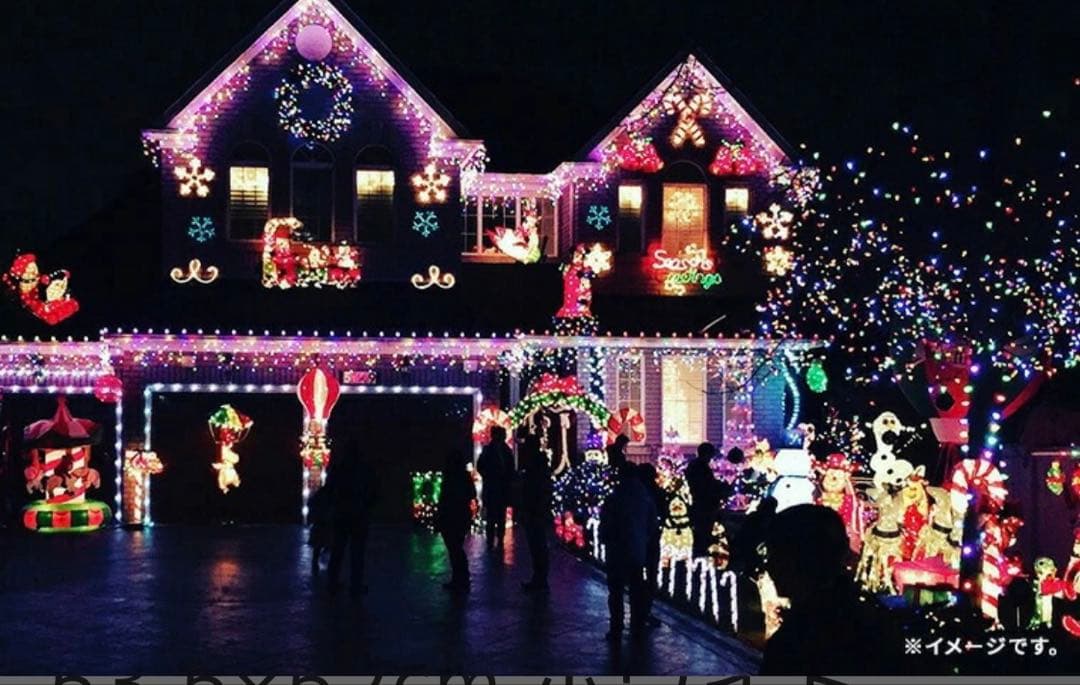 イルミネーション 屋外用 モチーフライト 星 4重 55×53cm 青/白