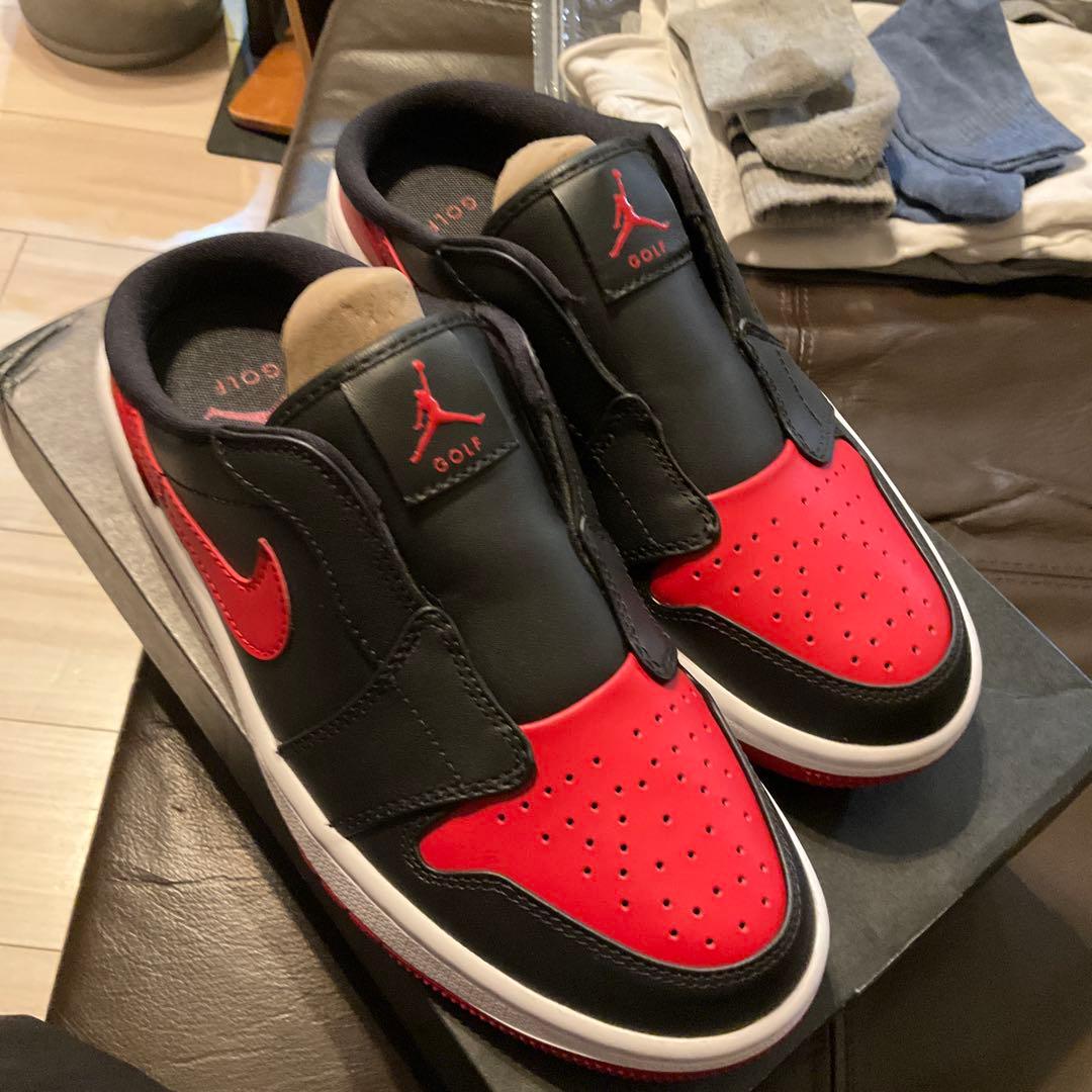 AIR JORDAN MULE ゴルフシューズ 24cm ジョーダン　赤　レッド